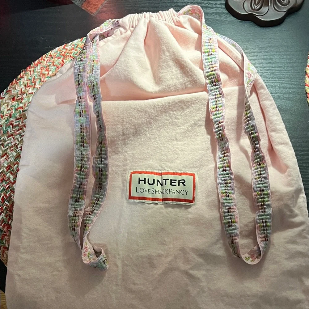 LoveShackFancy Hunter Boots Size 6 - Picture 7 of 7